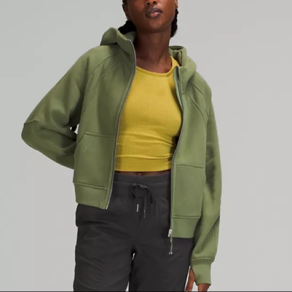 💚LULULEMON SCUBA HOODIE FULL ZIP-GREEN TWILL-M/L-XL/XXL💚 - Picture 5 of 16